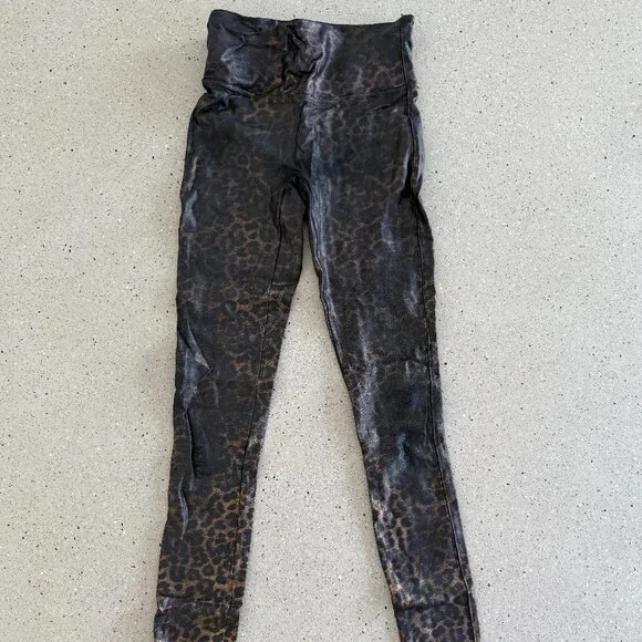 Spanx leopard leggings (leather-like) - Picture 1 of 1
